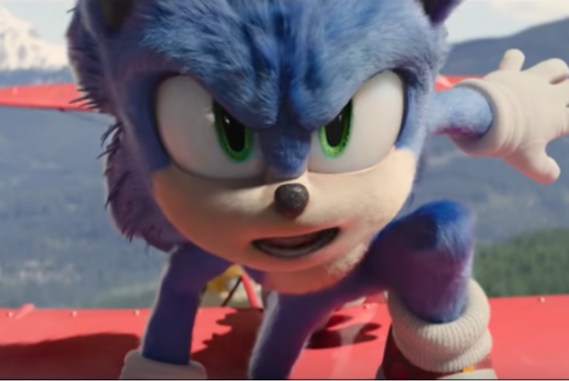 Sonic dalam trailer perdana Sonic The Hedgehog 2 yang dirilis Paramount Pictures, Jumat (10/2)..