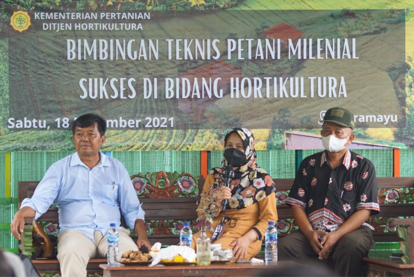 Kementerian Pertanian (Kementan) menggelar bimtek bertemakan, ‘Petani Milenial Sukses di Bidang Hortikultura,’ pada Sabtu (19/12).