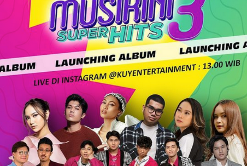 Album kompilasi Musikini Superhits 3 diluncurkan Rabu (23/2/2022). 