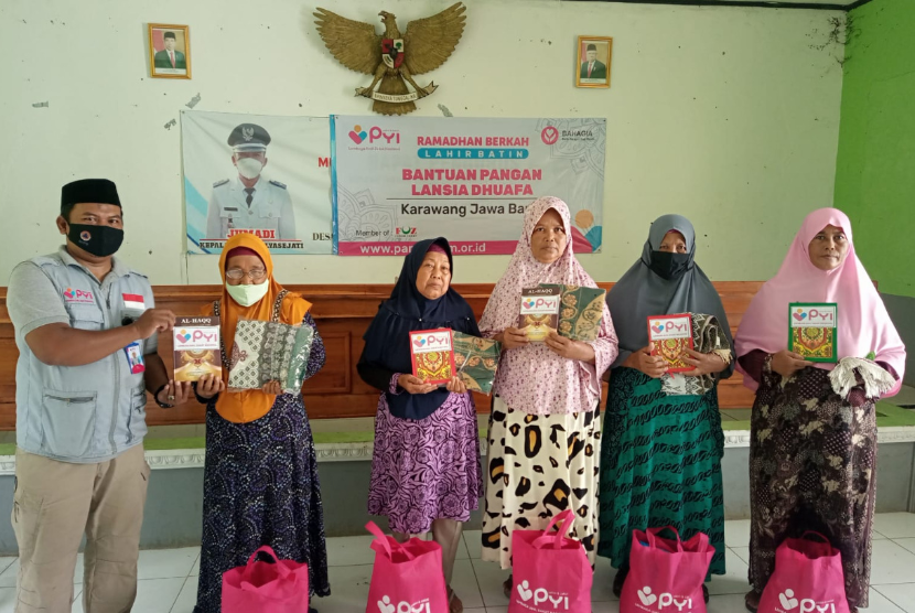 Panti Yatim Indonesia (PYI) kembali menyalurkan bantuan pangan untuk lanjut usia (Lansia) dhuafa. 