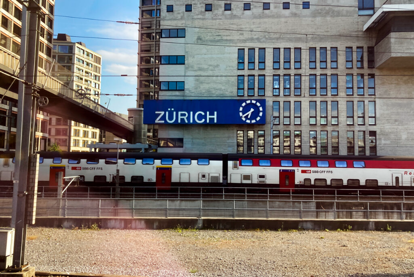 Stasiun kereta Zurich, Swis.