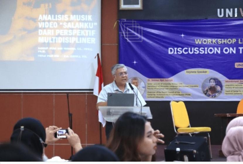 Pusat Studi Sosiobudaya Nusantara mengadakan Workshop dengan tema “Discussion on The Journey of Music Performance”. Acara tersebut diselenggarakan sebagai bagian dari implementasi Kerjasama Universitas Nasional (Unas) dengan Universiti Malaya