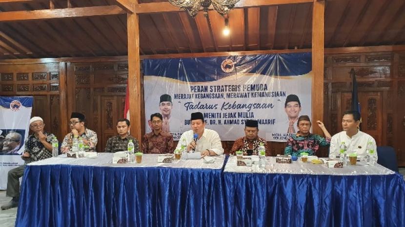 Tadarus Kebangsaan: Meniti Jejak Mulia Buya Syafi’i Ma’arif pada Kamis (20/10/2022) lalu di Pendapa Tunggul Pawenang, Sleman Yogyakarta. 