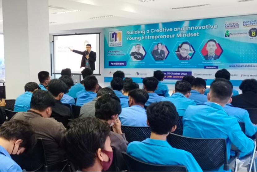 Universitas Nusa Mandiri (UNM) sebagai Kampus Digital Bisnis bekerja sama dengan Nusa Mandiri Entrepreneur Center (NEC) mengadakan Seminar Entrepreneur. 