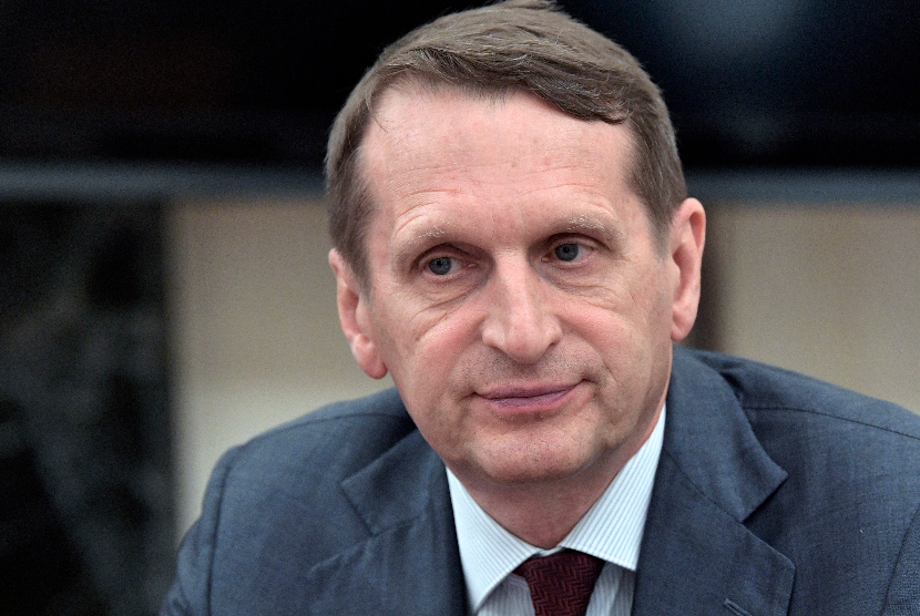 Sergei Naryshkin, kepala Dinas Intelijen Luar Negeri Rusia.