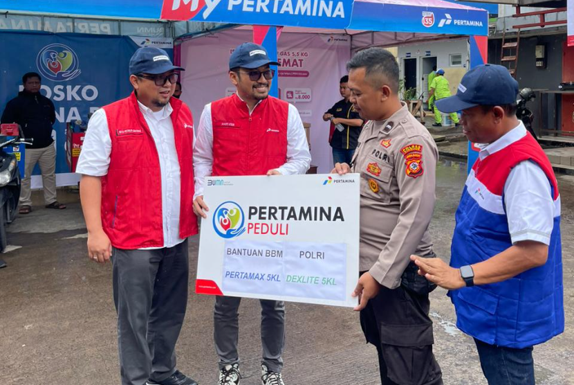 ribu liter BBM untuk kendaraan operasional Polda Jawa Barat dalam kegiatan penanggulangan bencana  Cianjur.