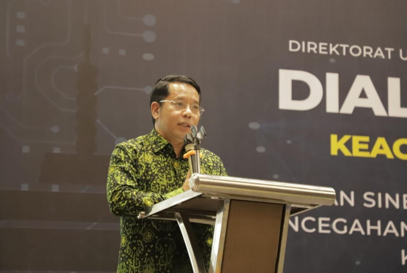 Dirjen Bimas Islam Kemenag, Kamaruddin Amin dalam Dialog Nasional Keagamaan dan Kebangsaan,  di Hotel Mercure Bandung City Centre, Rabu (30/11/2022).
