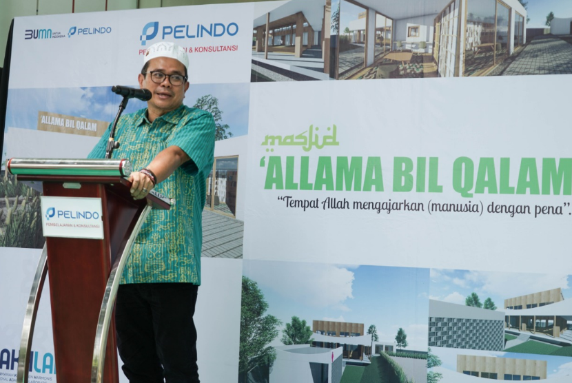 PT PMLI menggelar peletakan batu pertama pengembangan Masjid Allama Bil Qalam. 
