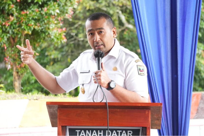 Wakil Gubernur Sumatera Barat Audy Joinaldy berkunjung ke Nagari Andaleh, Kecamatan Batipuh, Tanah Datar, Rabu (14/12/2022).