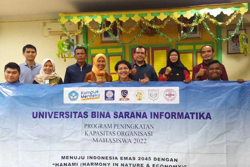 Tim PPK (Program Peningkatan Kapasitas) Ormawa (Organisasi Mahasiswa) Universitas BSI (Bina Sarana Informatika) secara resmi telah merampungkan kegiatan yang telah berjalan selama 5 bulan, di Kelurahan Bambu Apus, Cipayung, Jakarta Timur. 