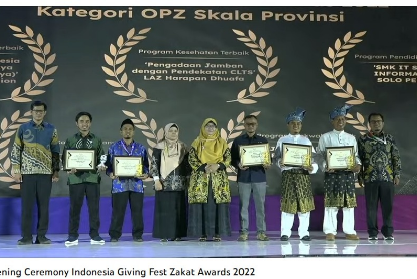 Sinergi Foundation raih penghargaan program Ekonomi Terbaik  di Zakat Awards 2022.