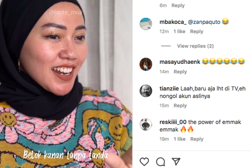 Kreator digital Nurulia Falah mengunggah video parodi pendek berjudul Dunia Tipu-Tipu (Parodi) Ibu-Ibu di Jalan Raya melalui akun Instagram-nya,@tante_moji.