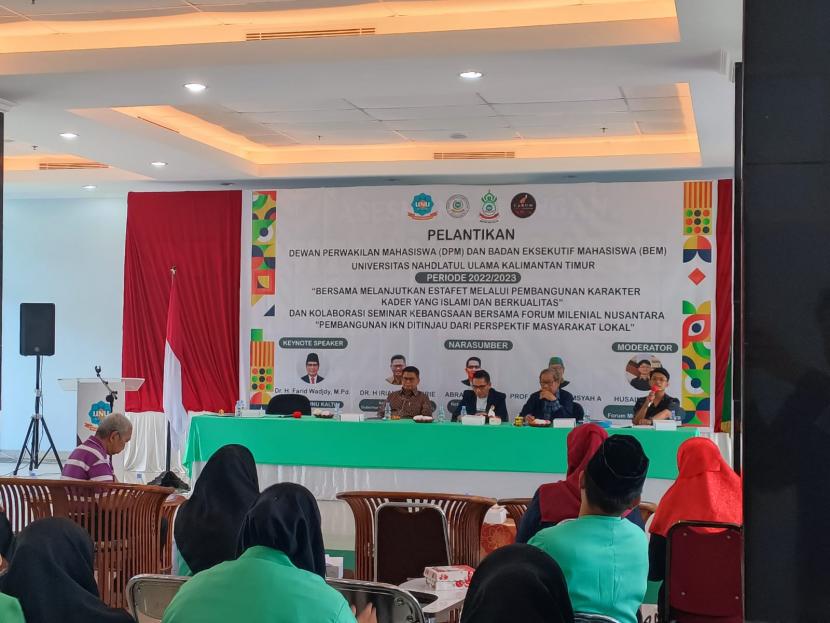Forum Milenial Nusantara menggelar seminar dengan tema Inklusivitas Peran Masyarakat Lokal Dalam Pembangunan IKN.