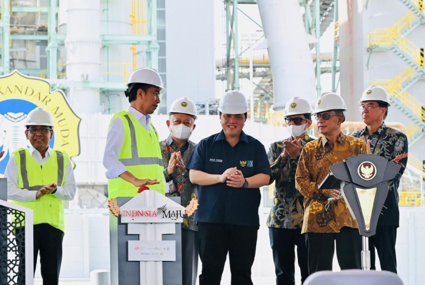 Presiden Joko Widodo (Jokowi) meresmikan pabrik NPK Pupuk Iskandar Muda (PIM) yang berlokasi di Kawasan Ekonomi Khusus (KEK) Arun, Lhokseumawe, Aceh, Jumat (10/2/2023) lalu.