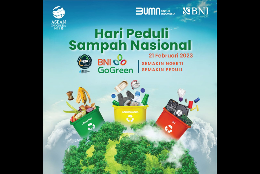 PT Bank Negara Indonesia (BNI) Tbk berkomitmen mendukung kegiatan green economy dengan tetap proaktif memperingati Hari Peduli Sampah Nasional (HPSN).