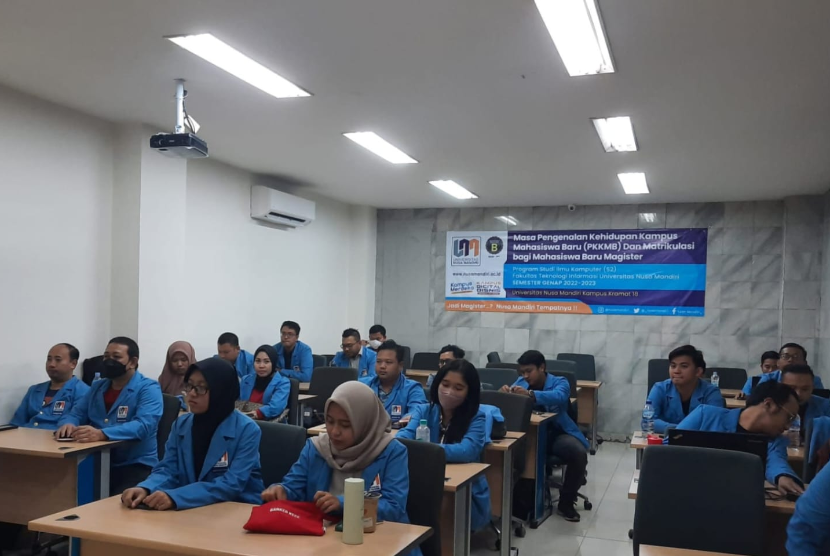 Program Studi Magister Ilmu Komputer (S2) Universitas Nusa Mandiri sambut mahasiswa baru (maba) tahun akademik Genap 2022-2023 dengan rangkaian kegiatan Pengenalan Kehidupan Kampus bagi Mahasiswa Baru (PKKMB). 