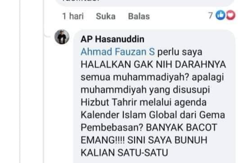 Postingan Peneliti Badan Riset dan Inovasi Nasional (BRIN), Andi Pangerang (AP) Hasanuddin di akun FB Thoma Djamaluddin..
