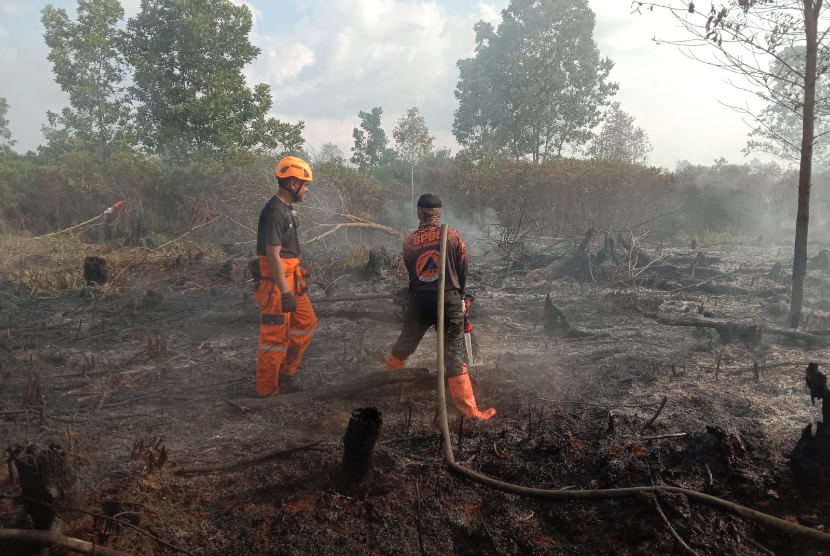 Kebakaran lahan kembali terjadi di Kota Banjarbaru, Ahad (21/5/2023) sekitar pukul 13.32 Wita.