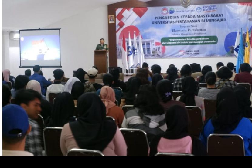 Program Studi Ekonomi Pertahanan Fakultas Manajemen Pertahanan (FMP) Universitas Pertahanan Republik Indonesia mengadakan kegiatan pemngabdian kepada masyarakat secara offline yang dilaksanakan di Universitas Dian Nusantara Jakarta.