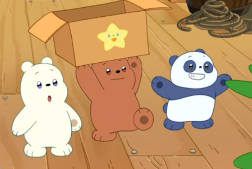 Foto adegan We Baby Bears. Dalam episode mendatang serial animasi Cartoon Network ini, We Baby Bears akan memuat konten LGBTQ.