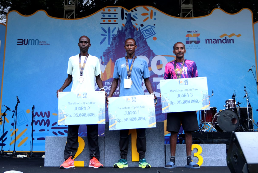 Ajang sport tourism tahunan Bank Mandiri bertajuk Mandiri Jogja Marathon (MJM) 2023 berhasil mencetak juara baru. 