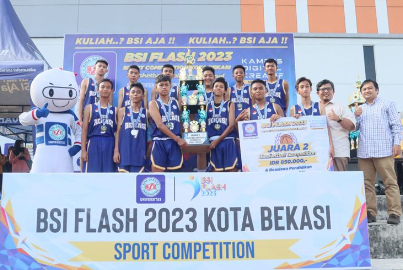 Kampus Digital Kreatif Universitas BSI (Bina Sarana Informatika) gelar sport competition BSI Flash 2023 Kota Bekasi.