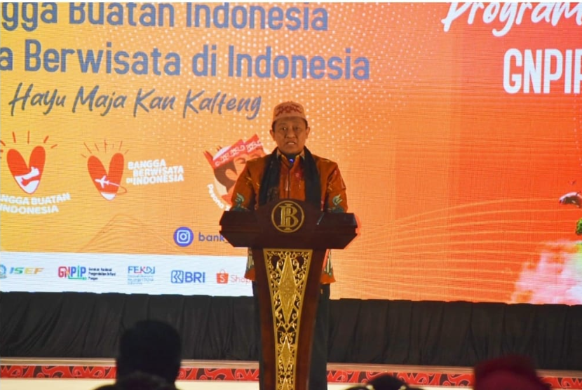 Wakil Gubernur Kalteng Edy Pratowo hadiri acara Opening Ceremony dan Harvesting Gerakan Nasional (Gernas) Bangga Buatan Indonesia (BBI) dan Bangga Berwisata di Indonesia (BBWI) Kalteng.
