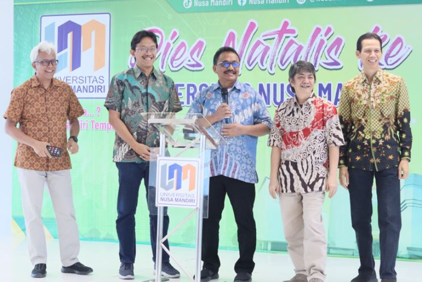  Universitas Nusa Mandiri (UNM) sebagai Kampus Digital Bisnis merayakan tonggak prestasinya ke-22 dalam acara megah Dies Natalis yang berlangsung Selasa (8/8/2023).