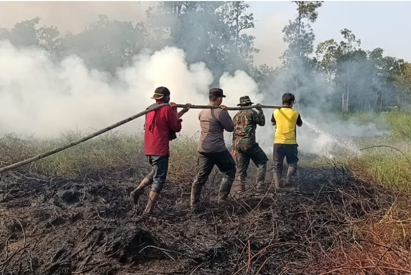 Kebakaran lahan sudah terjadi sebanyak 15 kali di Majalengka, Jawa Barat.