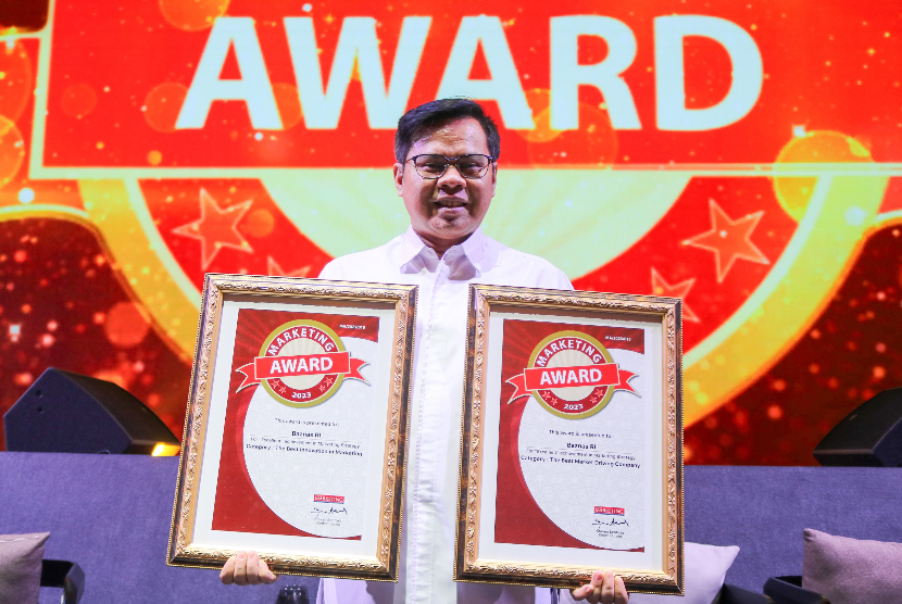 Badan Amil Zakat Nasional (Baznas) meraih tiga penghargaan pada ajang Marketing Award 2023: Show Your Leadership yang diinisiasi oleh Majalah Marketing. 