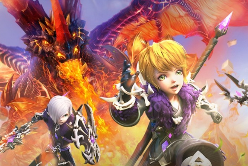 Gim Dragon Nest 2. Pemain diajak bergabung dengan versi Flame Dragon Awakens.