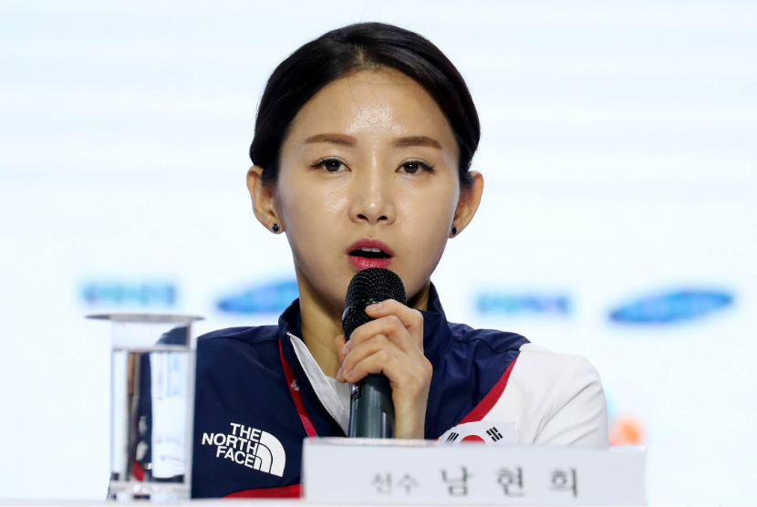 Mantan atlet anggar Korea Selatan Nam Hyun hee.