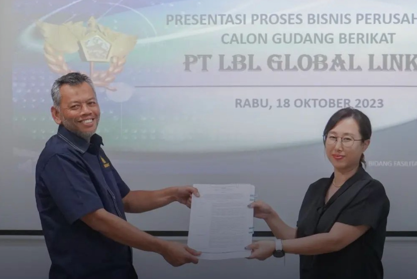 Bea Cukai Jakarta berikan izin gudang berikat ke PT LBL Global Links, Rabu (18/10/2023). 