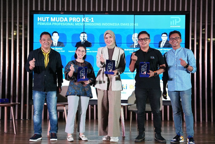 Perayaan Milad MudaPro mengusung tema Pemuda Profesional Menyongsong Indonesia Emas 2045 dan menjadi momen konsolidasi para pemuda profesional untuk mendorong kemajuan BUMN.