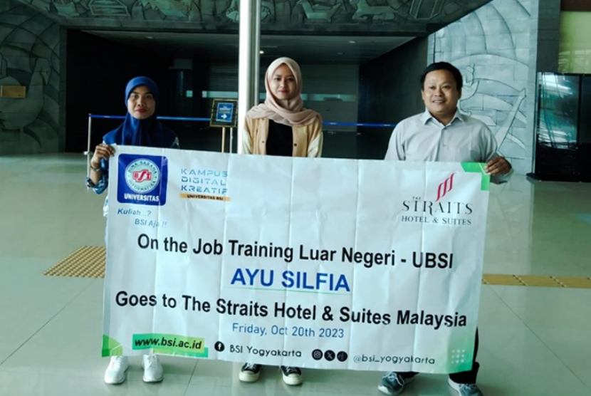 Kampus Digital Kreatif Universitas BSI (Bina Sarana Informatika) sukses mengirimkan mahasiswa dalam program On the Job Training (OJT) internasional di Straits Hotel & Suite, Malaysia. 