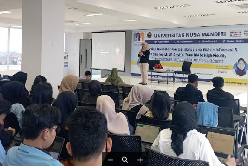 Program Studi (prodi) Sistem Informasi Universitas Nusa Mandiri (UNM) bersama dengan Nusa Mandiri Startup Center (NSC) sukses menyelenggarakan workshop UI/UX pada Selasa (14/11/2023), pukul 09.00-12.00 WIB di Universitas Nusa Mandiri kampus Jatiwaringin. 