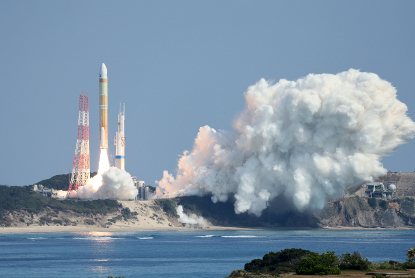 Roket H3 baru Jepang yang membawa pengamatan darat Satelit-3 