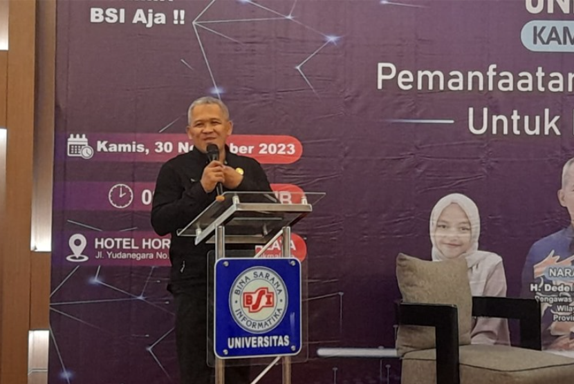 Seminar Pemuda Digital Universitas BSI (Bina Sarana Informatika) kampus Tasikmalaya sukses dilaksanakan di Hotel Horison Tasikmalaya, Jawa Barat pada Kamis (30/11/2023). 