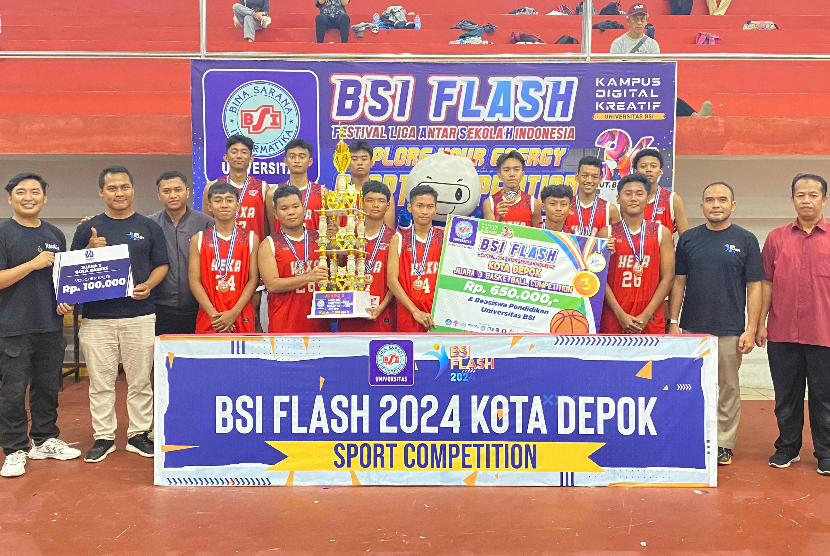 SMAN 6 Depok meraih prestasi membanggakan setelah berhasil menjadi juara 3 dalam pertandingan sengit melawan SMK Kesuma Bangsa 2 Depok pada Basketball Competition BSI FLASH (Festival Liga Antar Sekolah) 2024 Kota Depok.