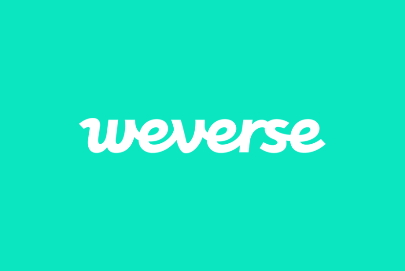 Logo Weverse. Weverse telah menjadi platform yang wajib dikunjungi penggemar k-pop.