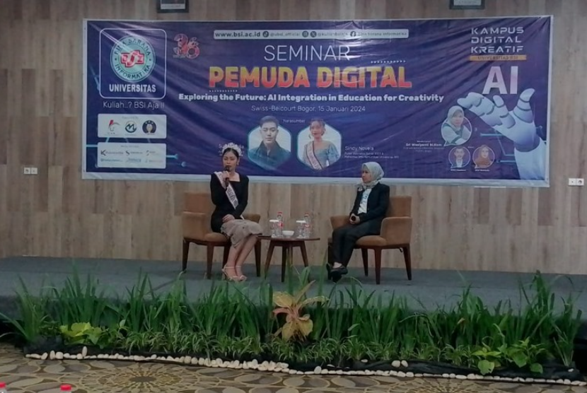 Universitas Bina Sarana Informatika menggelar Seminar Pemuda Digital, Senin (15/1/2024).