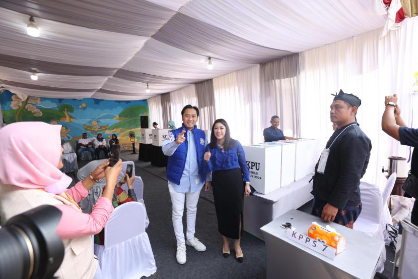 Caleg DPR RI nomor urut 1 dari Partai Demokrat, Edhie Baskoro Yudhoyono doakan Partai Demokrat raih kursi secara maksimal