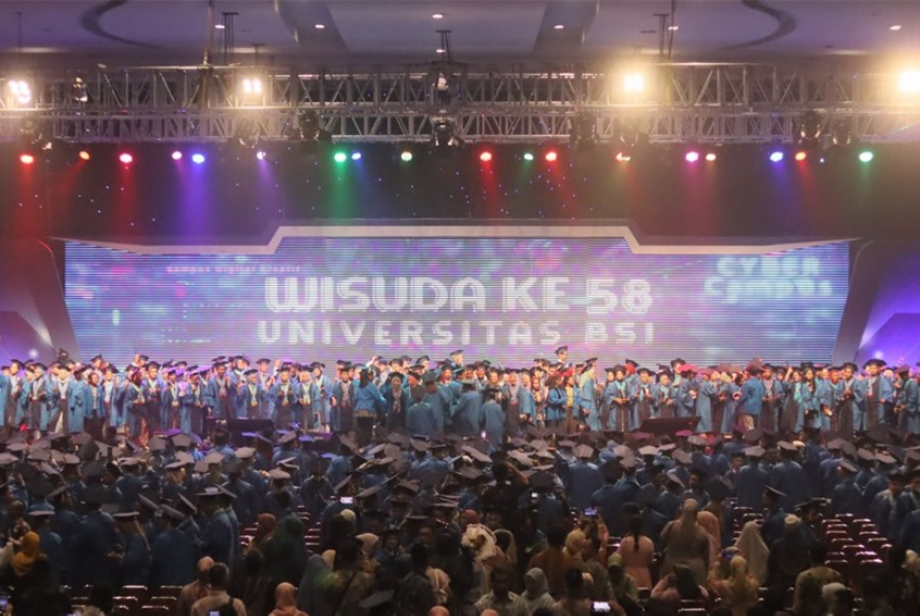 Kampus Digital Kreatif Universitas BSI (Bina Sarana Informatika) akan menggelar upacara wisuda ke-59.