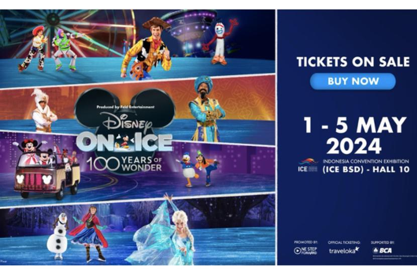 Disney on Ice Jakarta tahun ini akan digelar 1 hingga 5 Mei 2024.