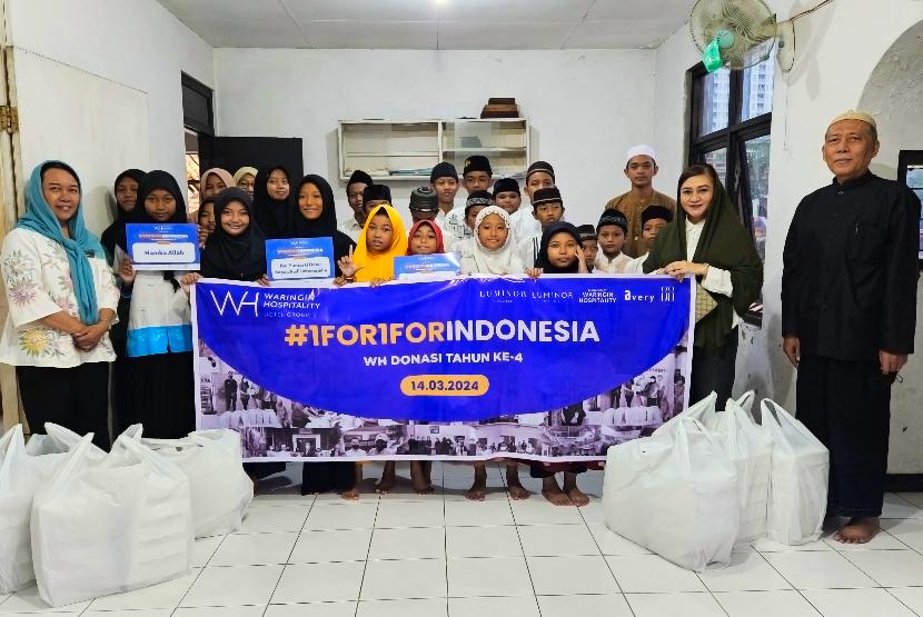 Di bulan suci Ramadhan tahun 2024 kali ini Waringin Hospitality Hotel Group (WHHG) kembali mengadakan program WH Donasi tahun ke-4 dengan tema #1for1forindonesia yang telah berjalan sejak pandemi Covid-19 pertama di tahun 2020.