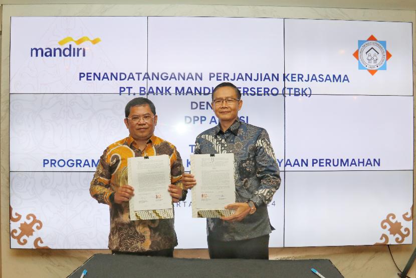 Bank Mandiri memperkuat kolaborasi dengan Asosiasi Pengembang Perumahan dan Permukiman Seluruh Indonesia (APERSI).