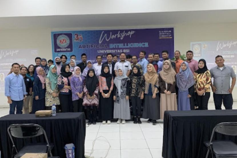 Sebagai Kampus Digital Kreatif, Universitas BSI (Bina Sarana Informatika) telah sukses menyelenggarakan workshop Artificial Intelligence pada Rabu (5/3/2024), yang bertempat di Aula Universitas BSI kampus Cibitung, Jalan KH Ahmad No 8, Cibuntu, Kecamatan Cibitung, Kabupaten Bekasi, Jawa Barat. 