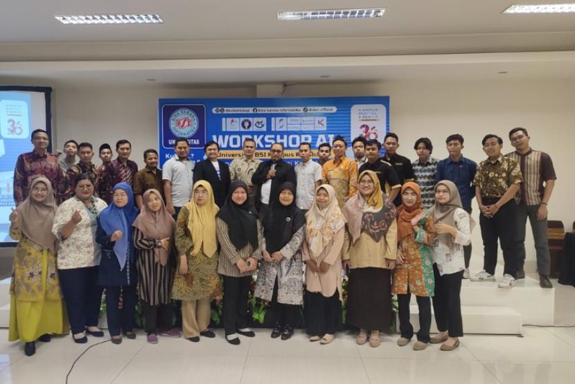 Kampus Digital Kreatif Universitas BSI (Bina Sarana Informatika) sukses menyelenggarakan Workshop Artificial Intelligence (AI), Kamis, (21/3/2024) bertempat di Gedung Wisma BSI, Jalan Kali Abang Tengah No 8, Perwira, Bekasi Utara, Kota Bekasi, Jawa Barat.