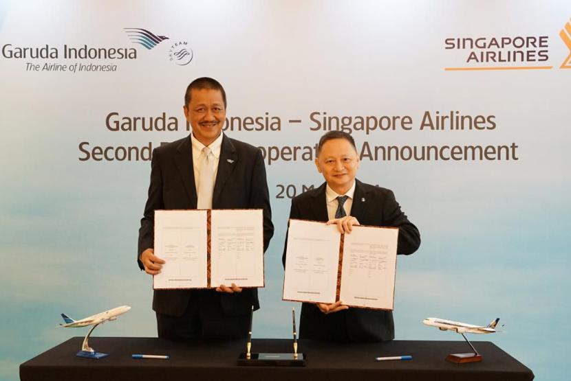Maskapai nasional Garuda Indonesia dan Singapore Airlines terus memperkuat komitmennya dalam mengoptimalkan sinergi sebagai key players maskapai penerbangan di kawasan Asia Tenggara.
