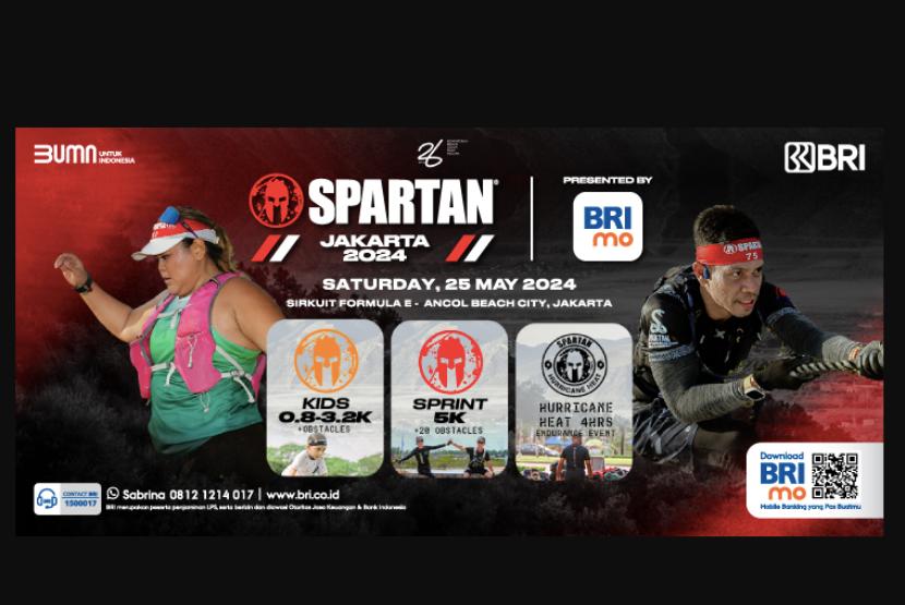 Spartan Race perdana sukses digelar di Ancol Jakarta, Sabtu (25/5/2024). 